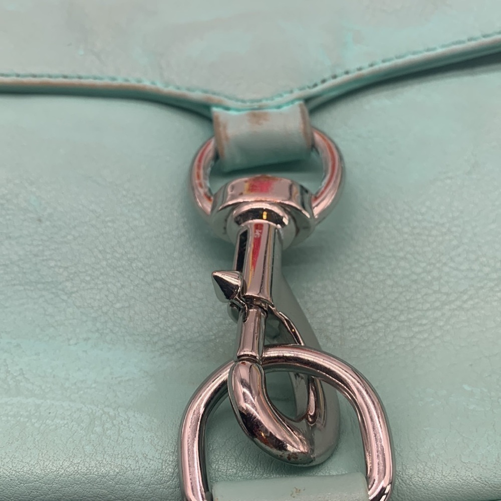 Rebecca Minkoff Distressed Teal crossbody bag. MCB1640D - Picture 2 of 12